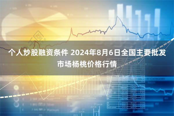 个人炒股融资条件 2024年8月6日全国主要批发市场杨桃价格行情