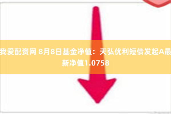 我爱配资网 8月8日基金净值：天弘优利短债发起A最新净值1.0758