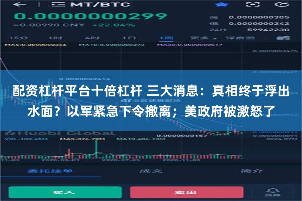 配资杠杆平台十倍杠杆 三大消息：真相终于浮出水面？以军紧急下令撤离；美政府被激怒了
