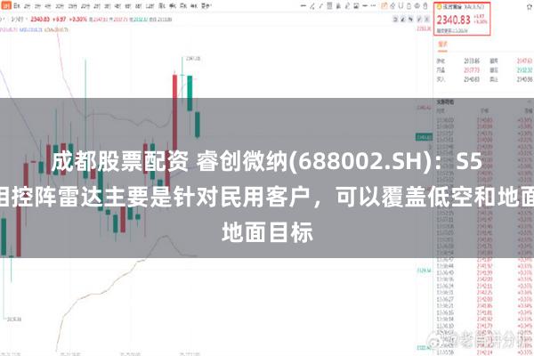 成都股票配资 睿创微纳(688002.SH)：S5000相控阵雷达主要是针对民用客户，可以覆盖低空和地面目标